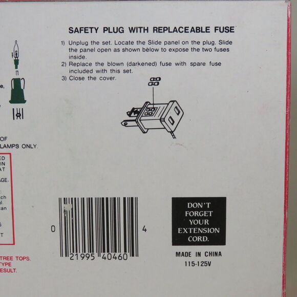 Vintage Christmas String Lights Santa Trim Clear 50 Super Bright Holiday Decor - Picture 11 of 12